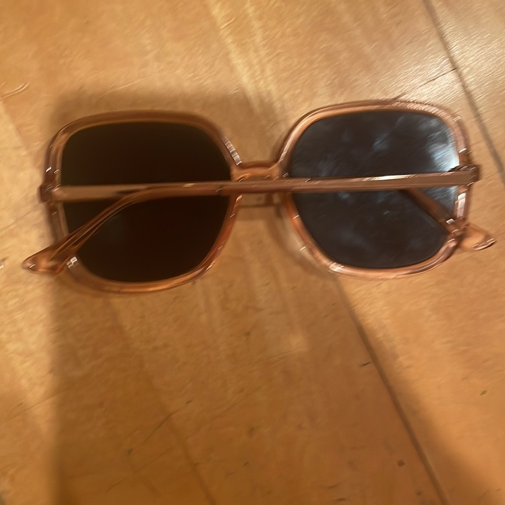 Translucent Pink Square Sunglasses - image 7